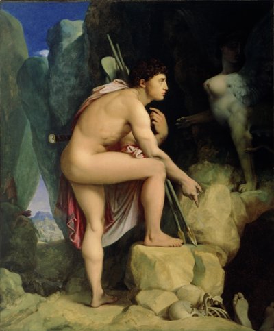 Ödipus und die Sphinx, 1864 von Jean Auguste Dominique Ingres